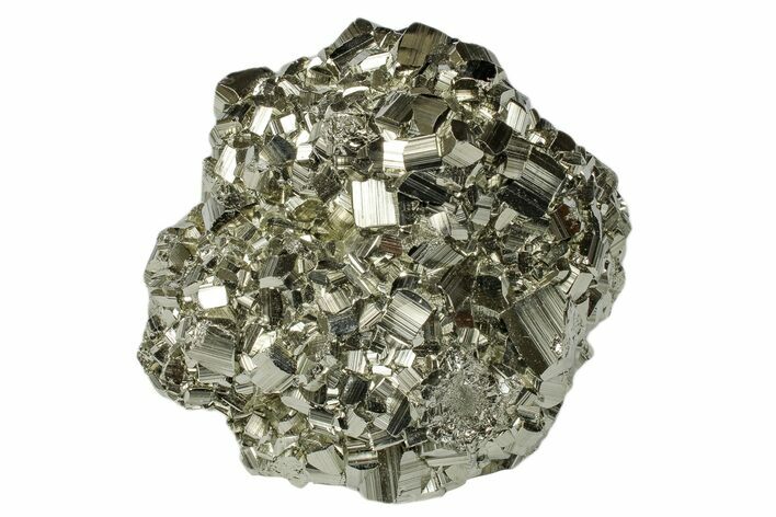 Shiny Pyrite Crystal Cluster - Peru #173268